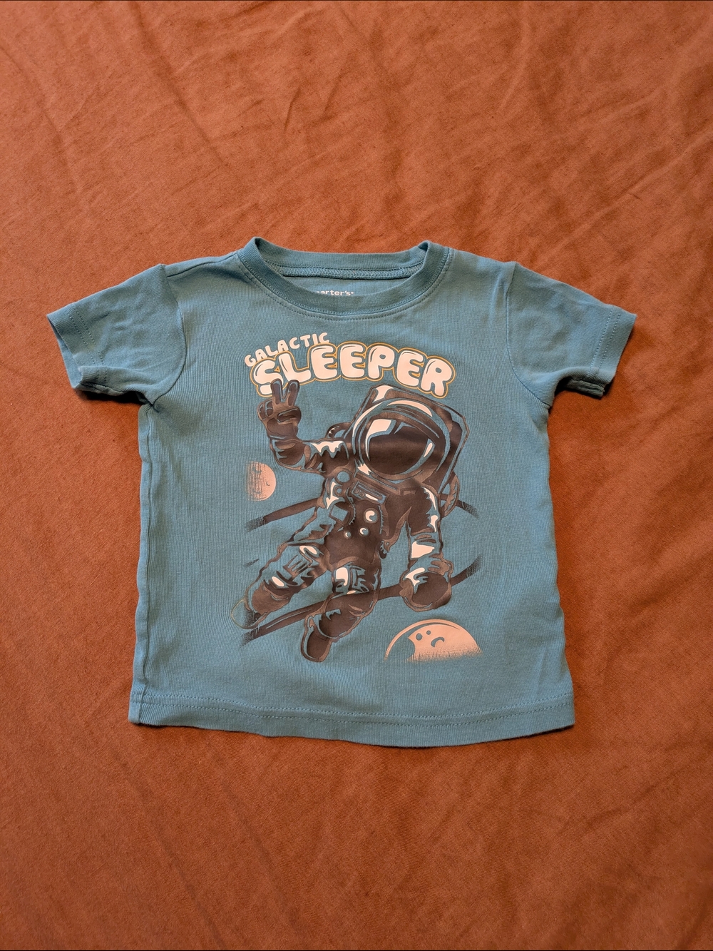 Carter's Teal 'Galactic Sleeper' Astronaut Graphic Tee